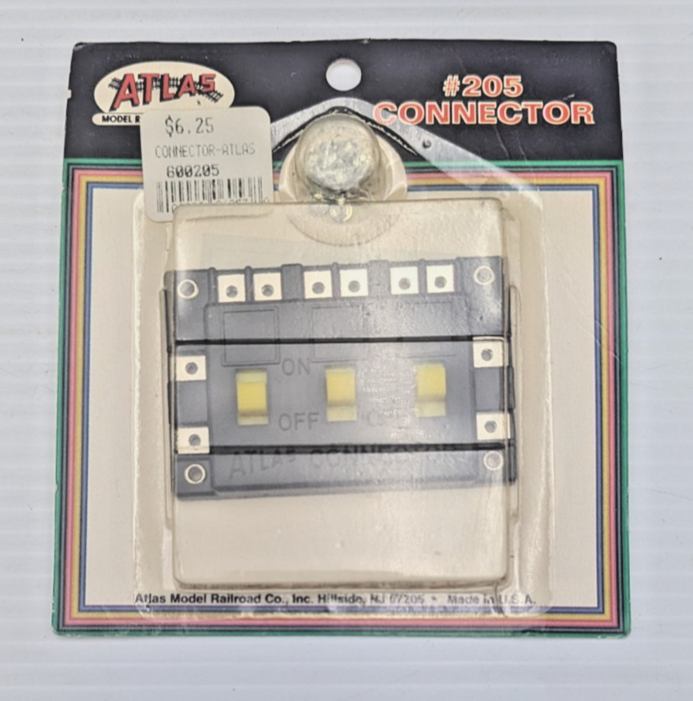 Atlas #205 Connector 3 Single Pole Single Throw (On-Off) Switche
